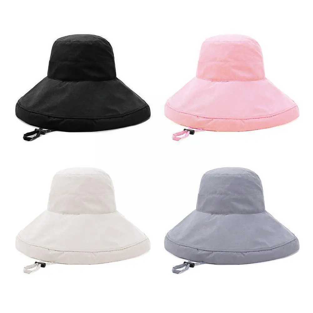 Large Brim Hat Fishermans Hat Womens Spring And Summer Hat Sun Bucket Color Solid Hat Sun Visor Foldable Hat Casual Hat T K3T5XJ250304