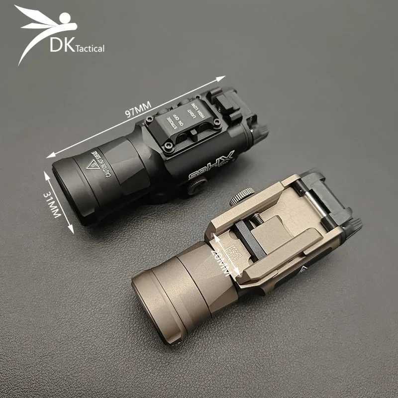 Airsoft Tactical SF XH35 X300 X300U Pistol Reconnaissance Light X300V D Flashlight Rifle Hunting Weapon Metal Gun LightXJ250303