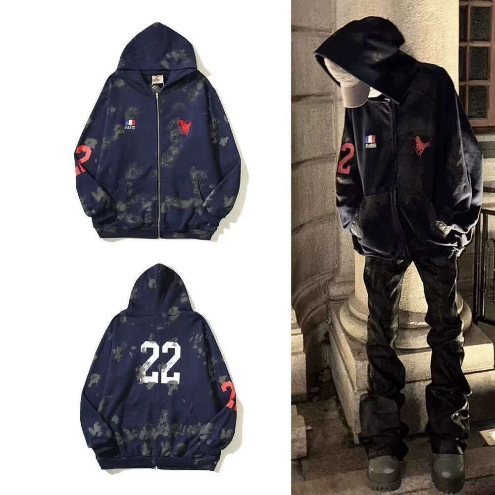2025 Spring/Autumn American 3D Printing Trend Y2K Men's and Women's Same Style Loose Hoodie