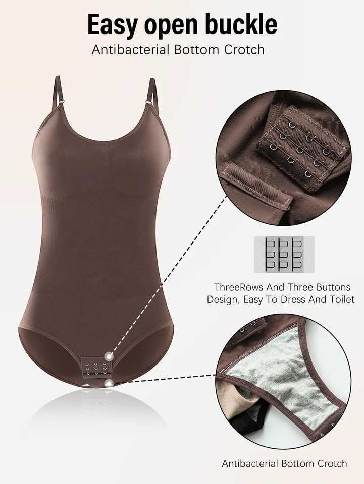 Womens Sexy Shapewear Seamless Slimming Butt Lifter Full Body Shaper Smooth Out Bodysuit Open Crotch High Elastic Body SuitsXJ250304