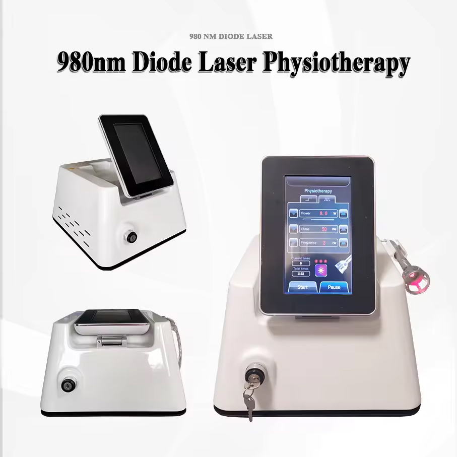 Desktop Physiotherapy 30W 980nm Diode Laser Body Rehabilitation Dysmenorrhea Treatment Body Muscle Joint Tendon Pain Relief Laser Therapy Machine
