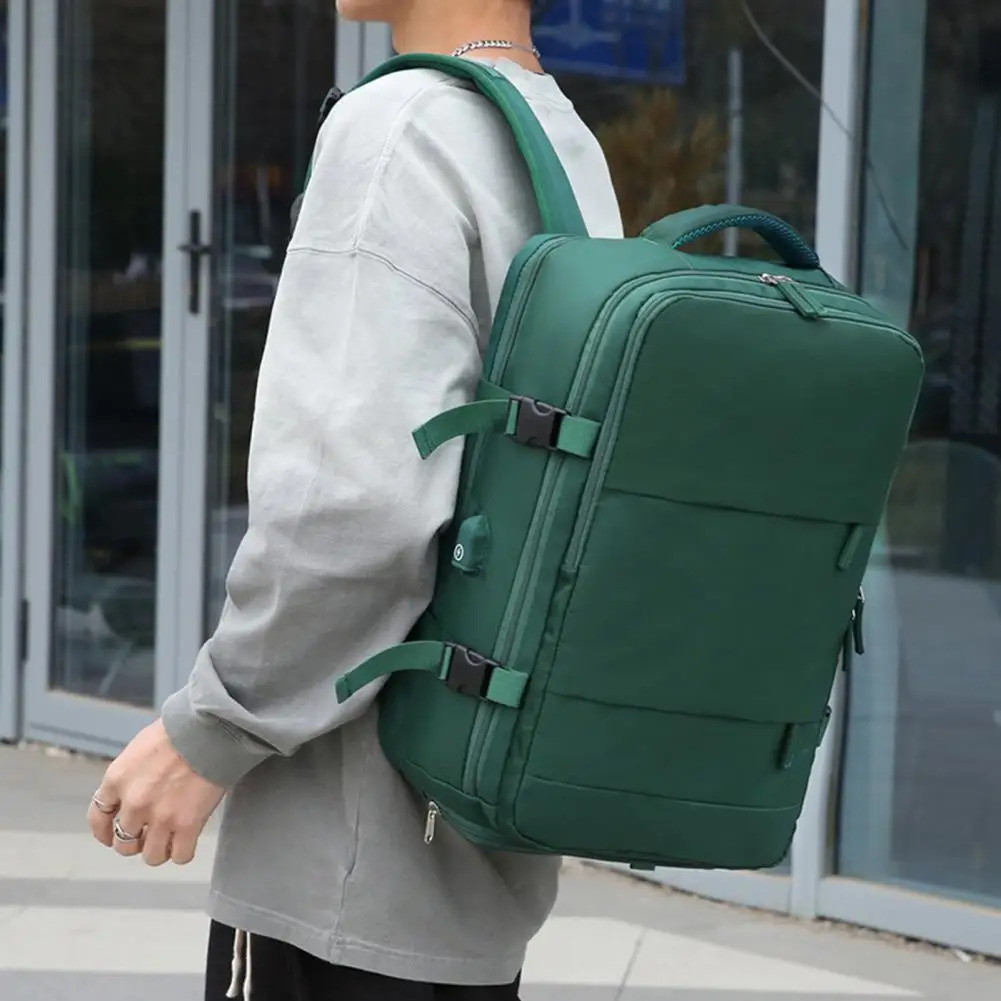 Ship from US Backpack briefcase capacity womens travel backpack with multiple pockets hiking business 250304FBB