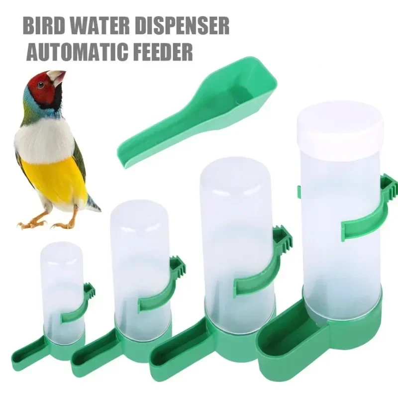 Bird Feeder Water Drinker Pet Clip for Bird Feeder Parrot Pet Water Dispenser Bird Pigeon Cage Drinking Fountains