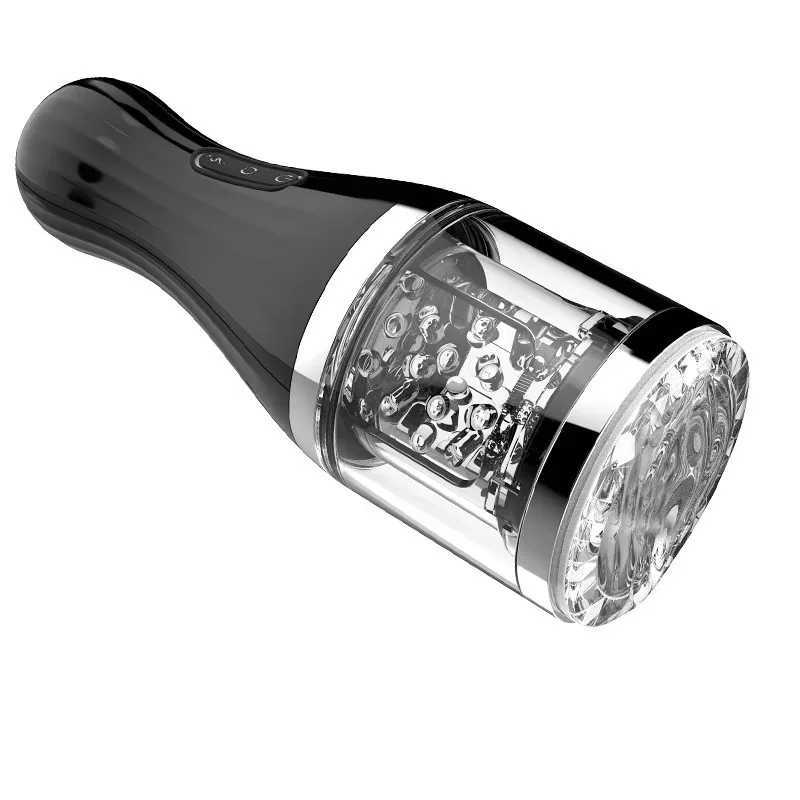 New Arrival Automatic male masturbation oral vibrator Motor oral sex masturbation cup vacuum suck masturbation sex toy male sex shop 18+ Z250304