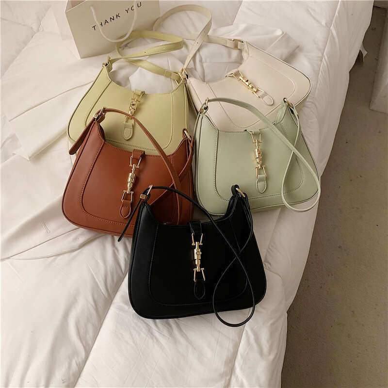 Single Handbag Autumn Bag Women's armpit One shoulder portable handbags small bag Fashion chains crossbody bag Purse Single Zipper Wallets Women 