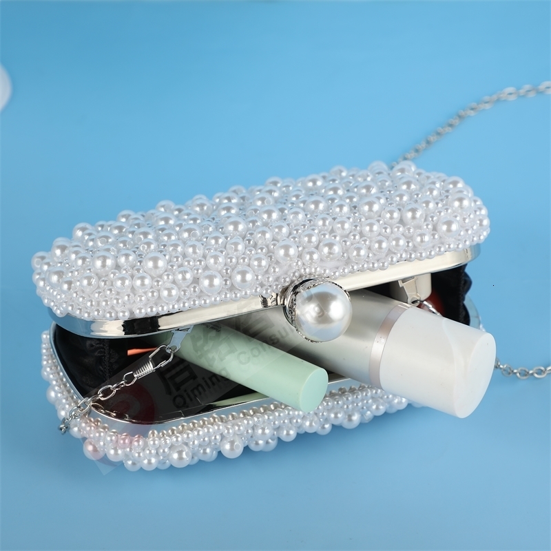y handmade wedding night bag chain shoulder full pearl club womens artificial party handbag w250303