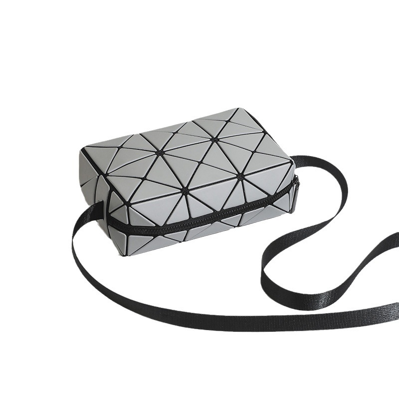 Japanese Cupid small square lifetime diamond grid women's mini mobile phone bag, single shoulder crossbody, unisex style