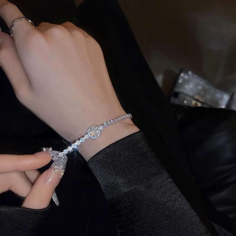 Full of Rhies Adjustable Gold Plated Stainless Steel For Women 2022 New Trendy Square Zircon Bracelet Jewelry