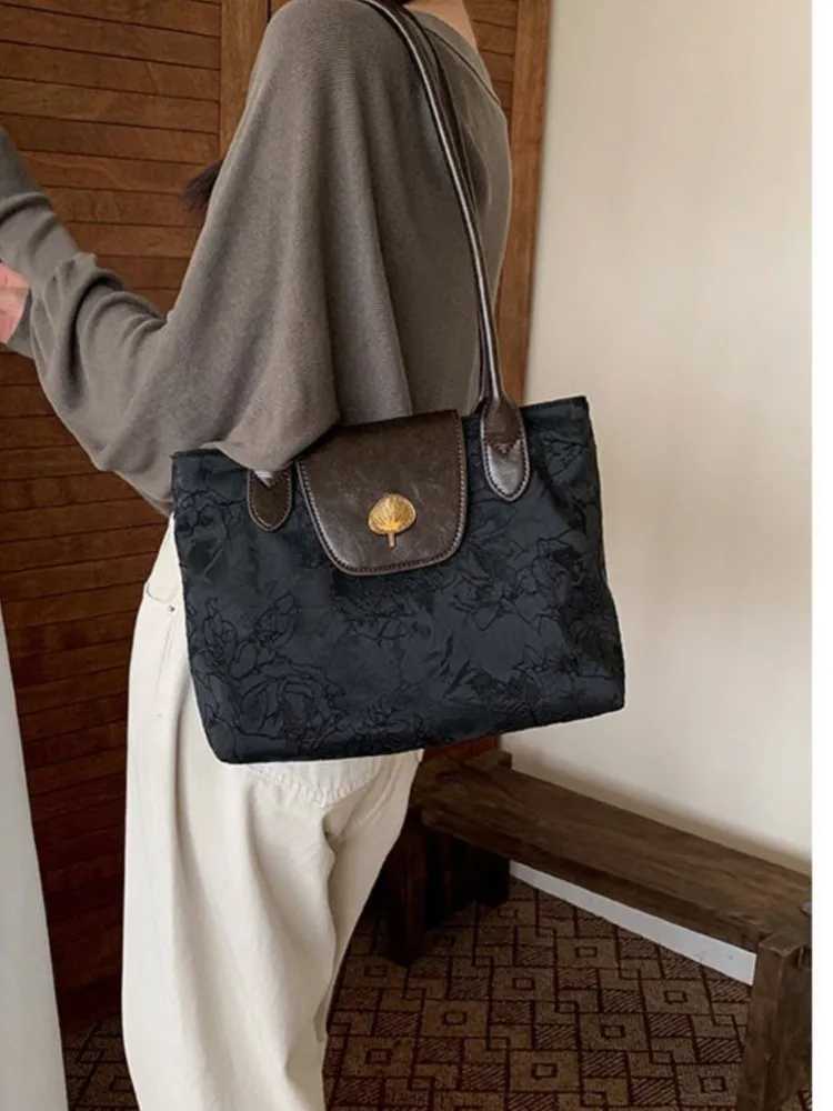 JIAERDI Vintage Black Shoulder Bags Purse Women Chinese Style Underarm Bag Female Elegant Red Handbag Aesthetic Bags Z250303