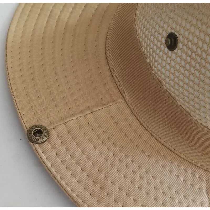 Summer Mesh Fishing Hat Outdoor Breathable Casual Cool Hat Mountaineering Sun Fisherman Hat (7 Colors)XJ250304