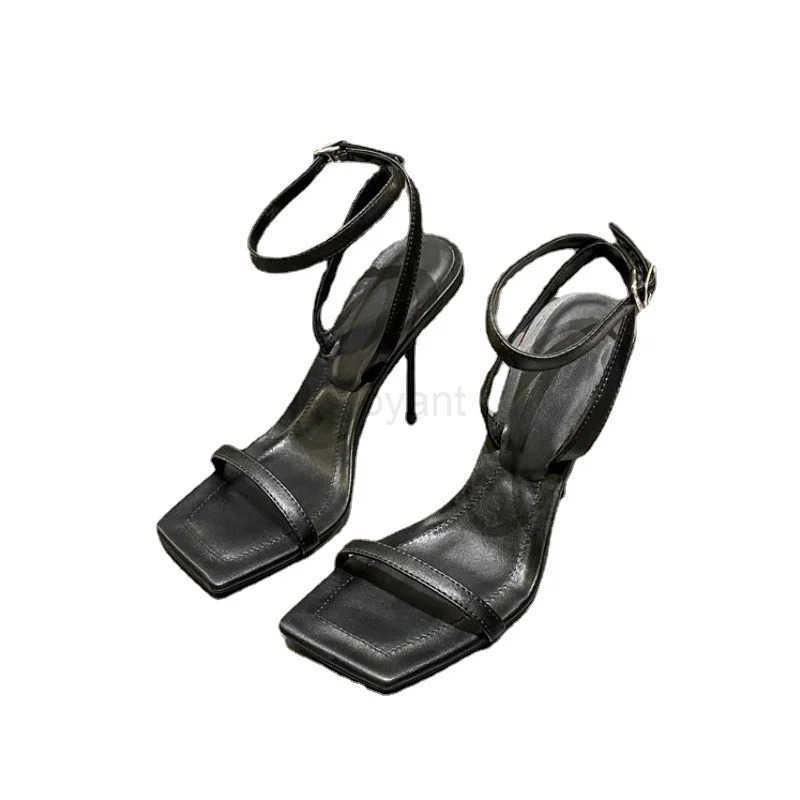 Wens New Style Fi Open Toe High H 2023 Summer Europe and America Sexy Versatile Simple Banquet Party Sandals Z250304