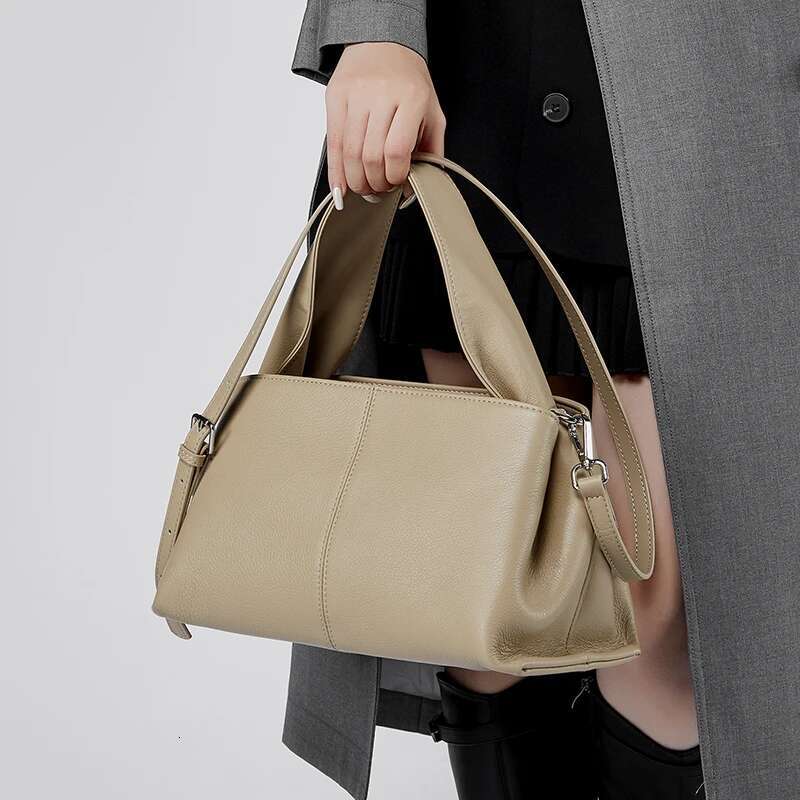 Genuine Leather Cloud Tote Handbags For Women Trend Designer Large Capacity Hobo Ladies Shoulder Crossbody Bags