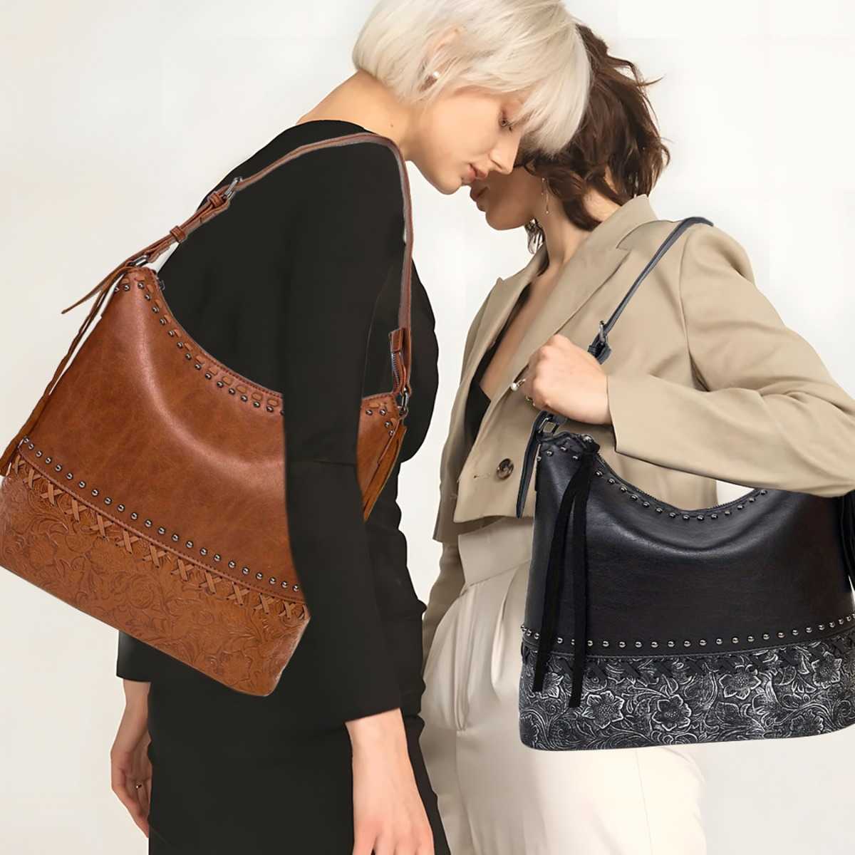Embossed hand-held crossbody bag, niche ethnic style, large capacity commuting versatile leather shoulder bag 250315