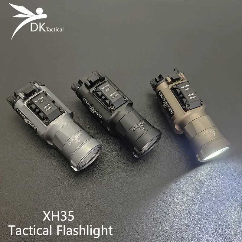 Airsoft Tactical SF XH35 X300 X300U Pistol Reconnaissance Light X300V D Flashlight Rifle Hunting Weapon Metal Gun LightXJ250303