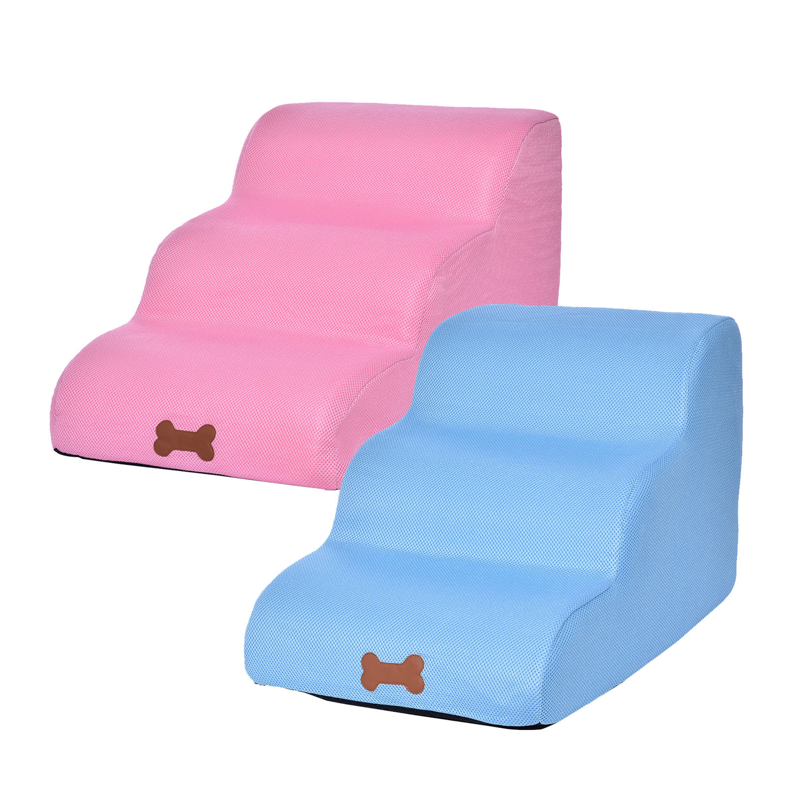 New Dog Stairs Pet 3 Steps Stairs For Small Dog Cat Dog House Pet Ramp Ladder Anti-slip Removable Dogs Bed Stairs Pet Supplies
