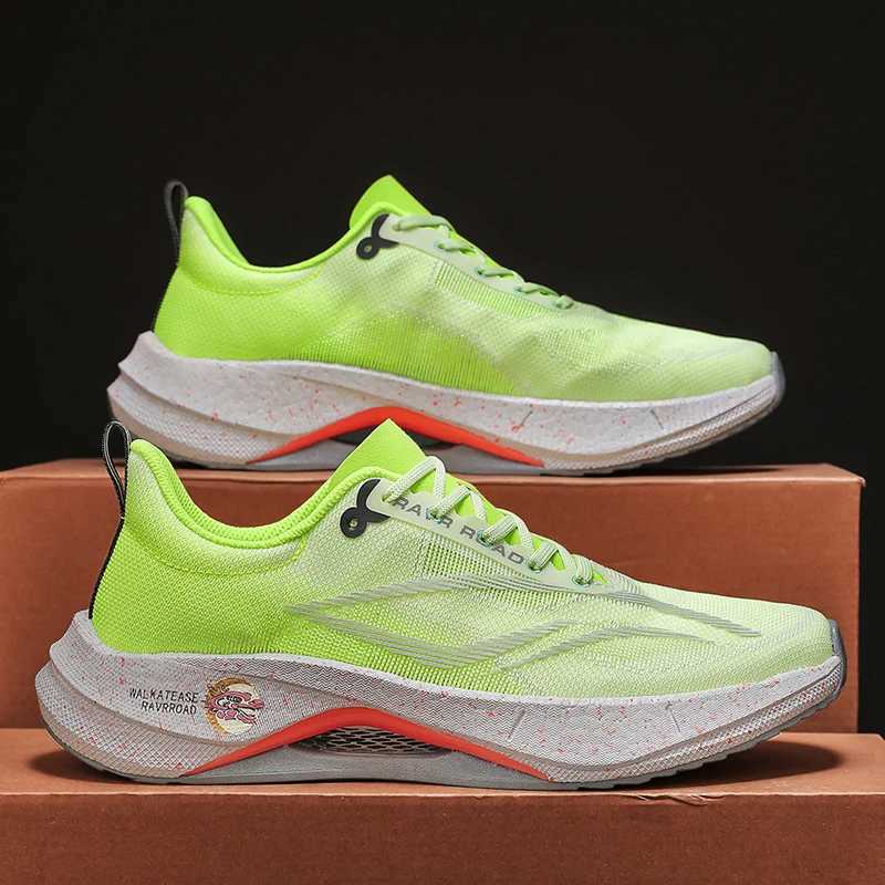 New Running Shoes Marathon Racing Carbon Plate Mens Sports Shoes Non-slip Cushioning Tennis Cross Training Shoes Trail Sneakers Z250304