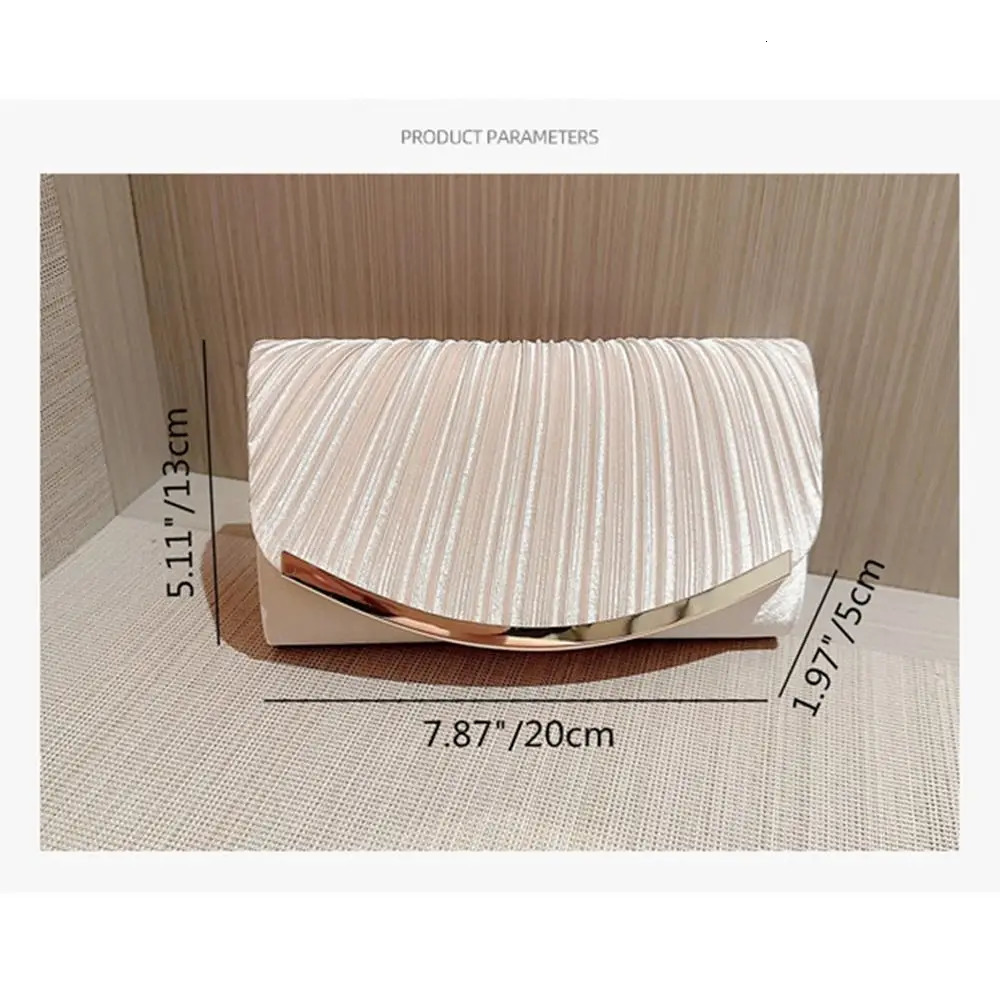 Fashion Ladies y Sequins Clutches Evening Bags Glitter Banquet Handbags Women Chain Shoulder Bag Wedding Party Purse 250303