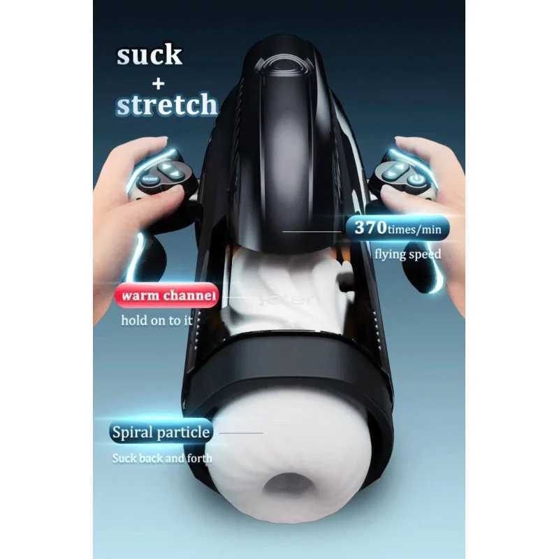 Leten -PRO High Speed Thrusting Male Masturbator Machine Automatic Sucking Heating Vagina Masturbation Sex Toys For Men M250304