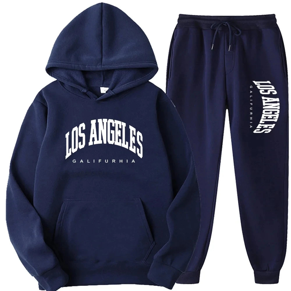 LOS ANGELES GALIFORNIA MenWomen Sports Suits Fashion Tracksuit HoodiesPants Two Pieces Sets Running Casual Sweatshirts Sweatpa 250224Z