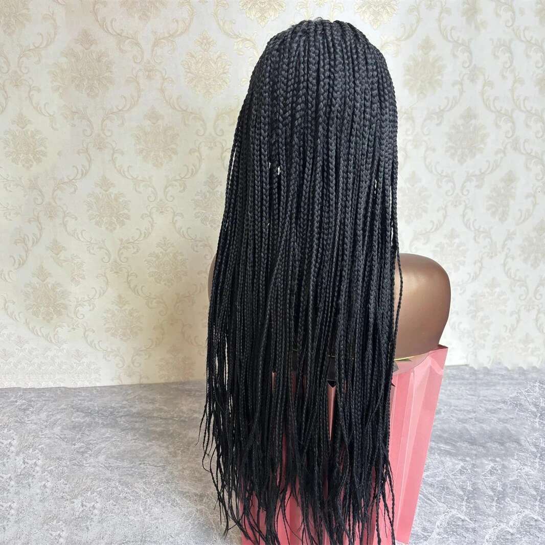 Top Quality Frontal Twist For Black Women Box Braided Lace Front Wig Glueless Braids Synthetic Wigs Daily