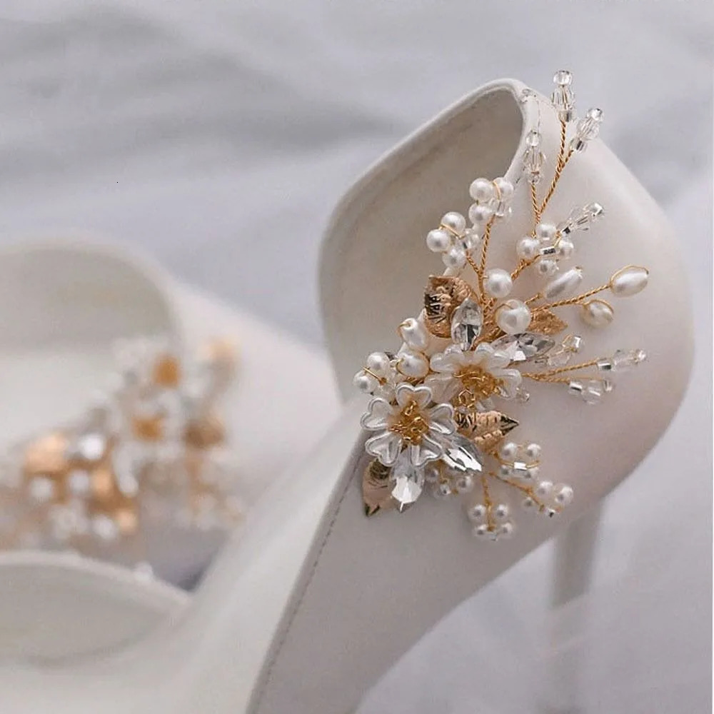 Rhinestone Shoe Clips Buckles Crystal Flower Shoe Charms Ornaments Corsage Wedding Party Boots Dress Bag Decoration for Women 250218