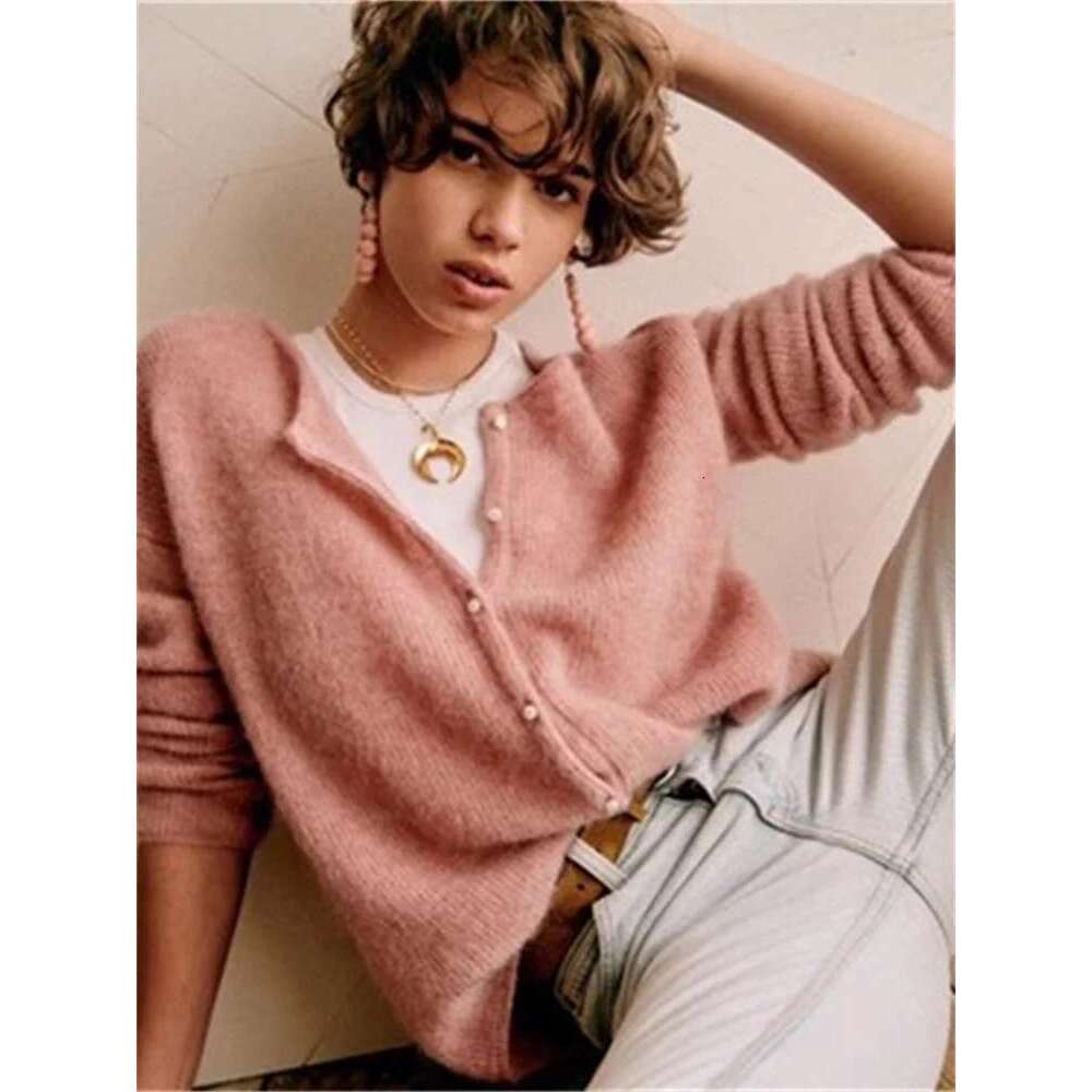 Womem's Classic Knit Cardigan Female Single-Breasted Buttons Sweater O-Neck Casual Lady Long Sleeve Knitwear Top