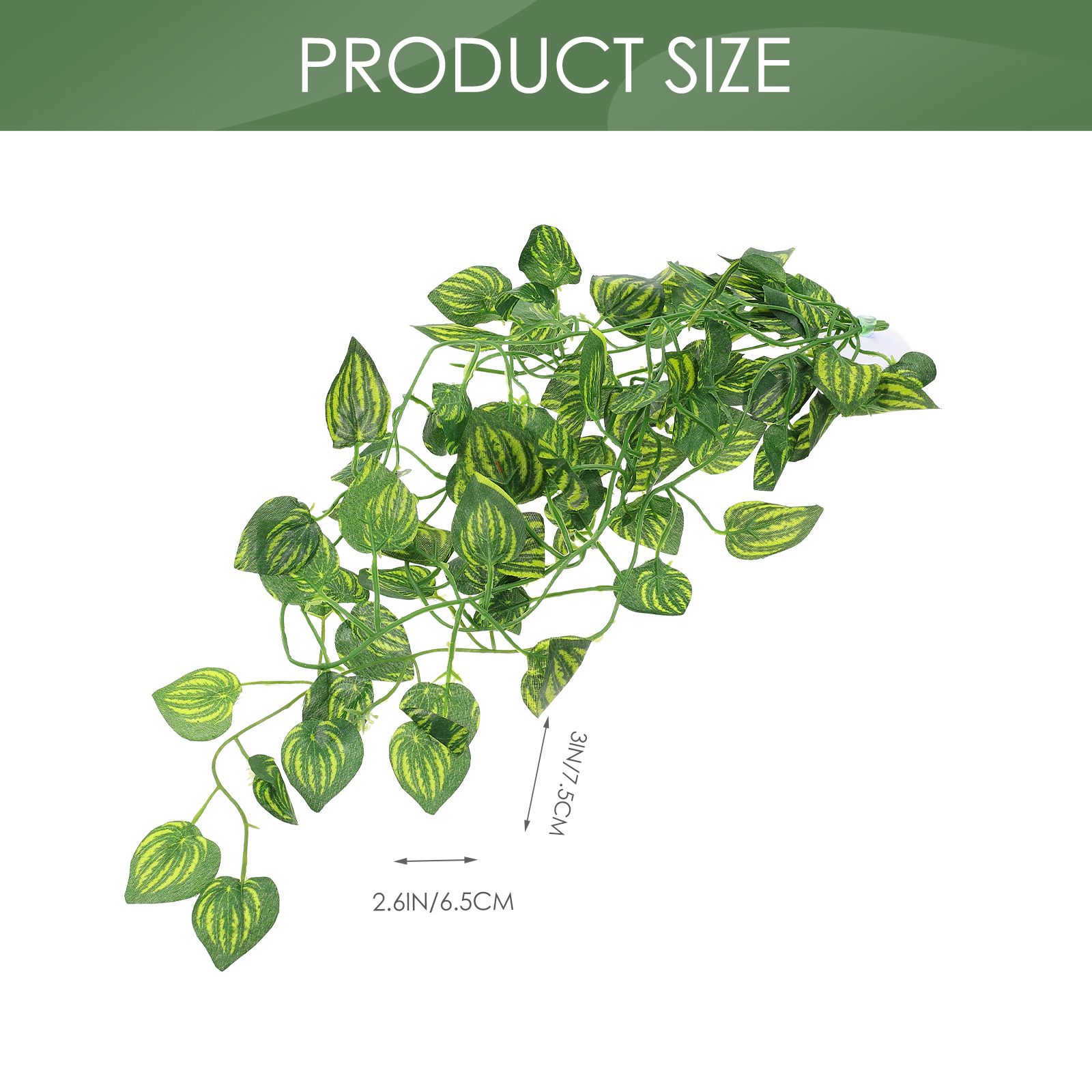 Landscaping Plants Gecko Tank Artificial Leaves Decor Terrarium Accessory Container Landscape Vine