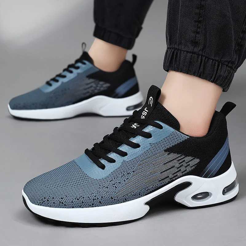 Plus Size 39-45 Shoes for Men Spirng Autumn Fashion Soft Sole Sports Casual Style Running Shoes Lace Up Comfortable SneakersC250304