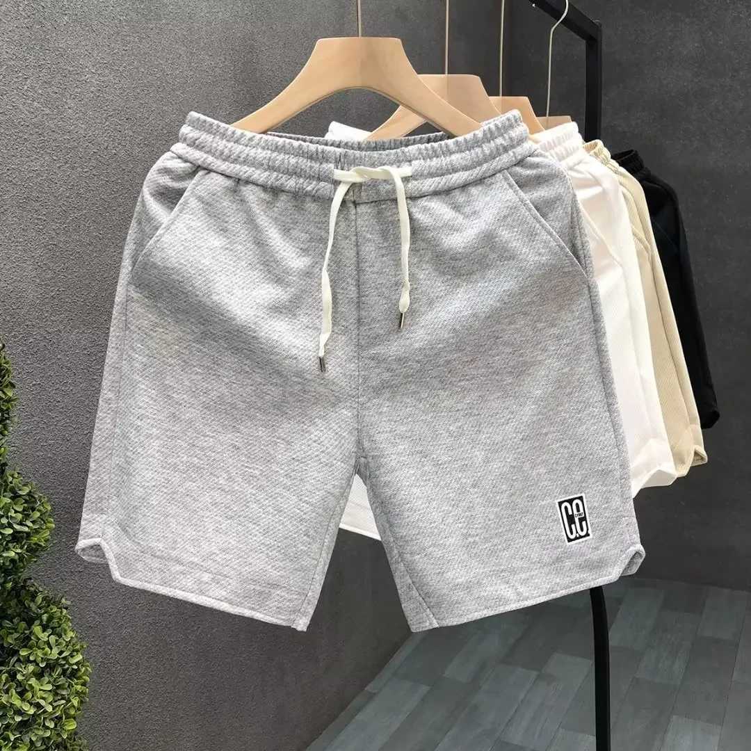 Mens Casual Trendy Printed Sports Shorts Summer Style Fashionable Five-piece White Versatile Mid-length Pants For MenT250304