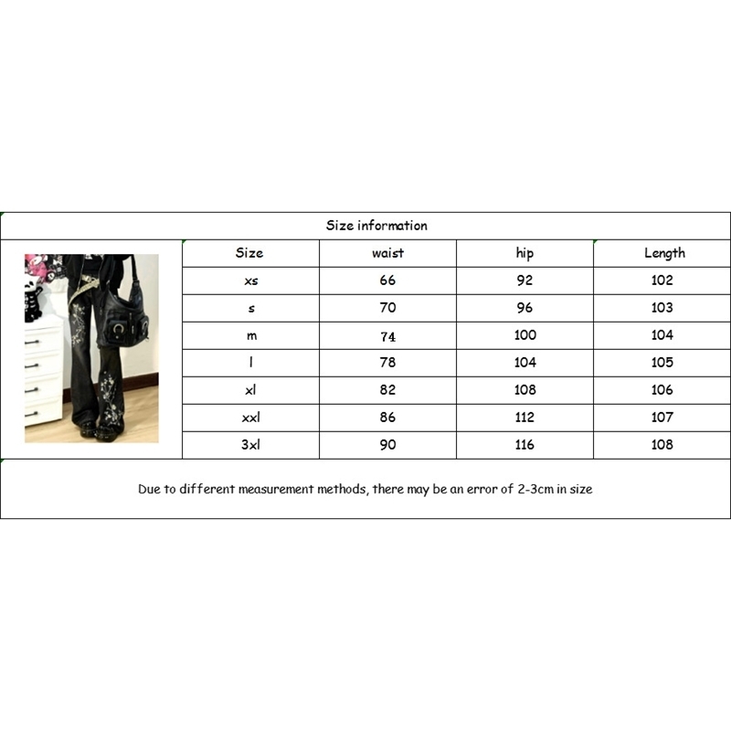 American fashion trend embroidery micro flash jeans millennium retro girl ultra-thin fit micro flash jeans Harajuku Y2k Trouser 250224