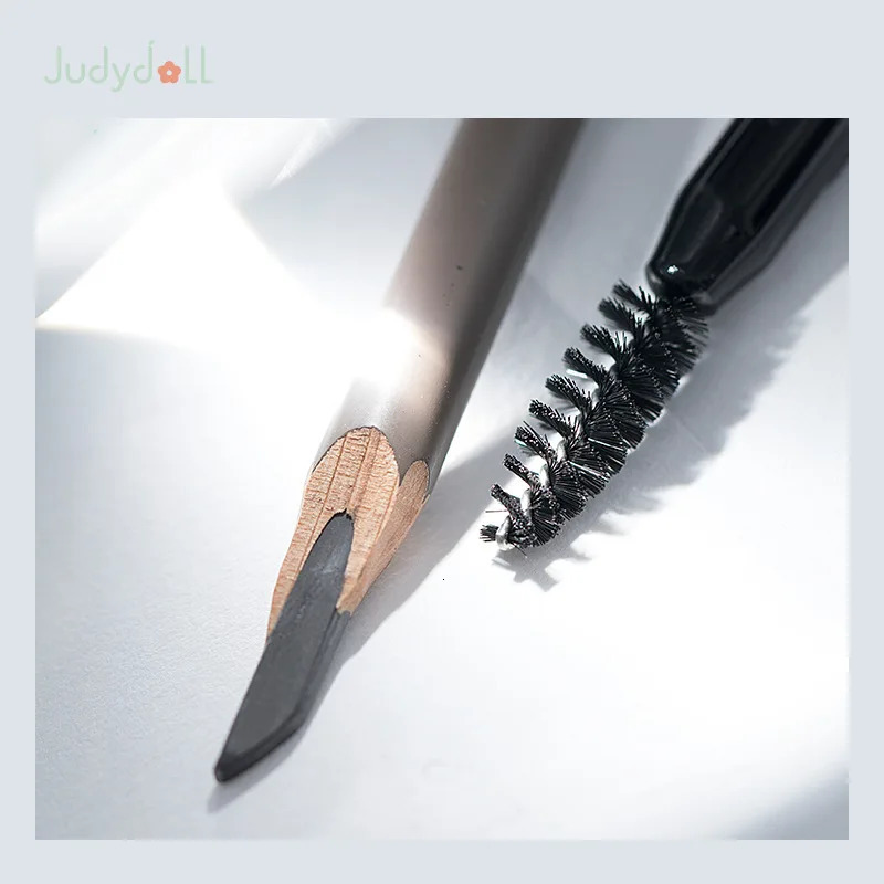 JUDYDOLL Dual-ended Chopper Shape Eyebrow Pencil With Brush Waterproof Colorfast Natural And Long-lasting Cosmetics 250222