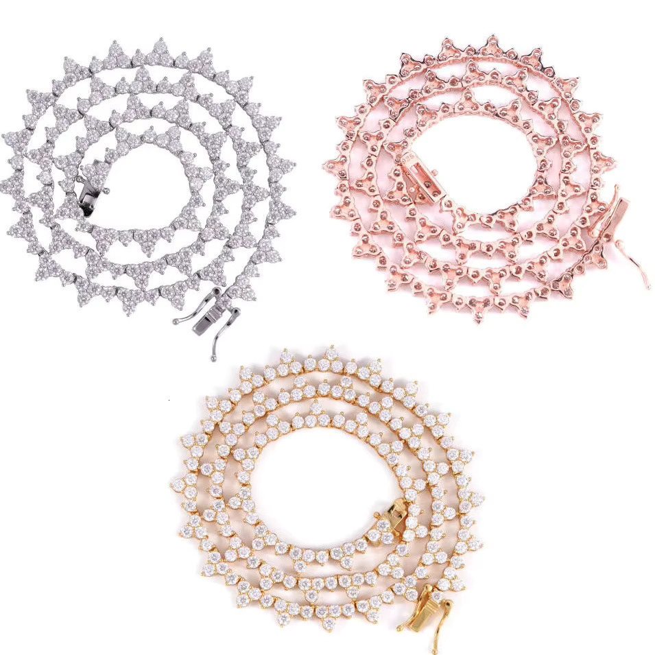 De 2.5mm VVS Necklace Chic Tennis Fashion Sier Moissanite Chain