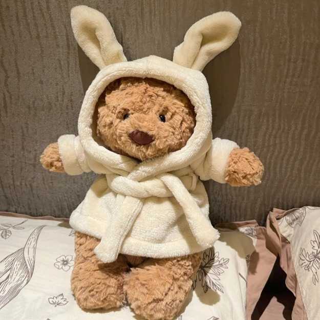 New Bathrobe Cute Barcelona Plush Toy Soothing Bear Doll JC Same Style XJ260303