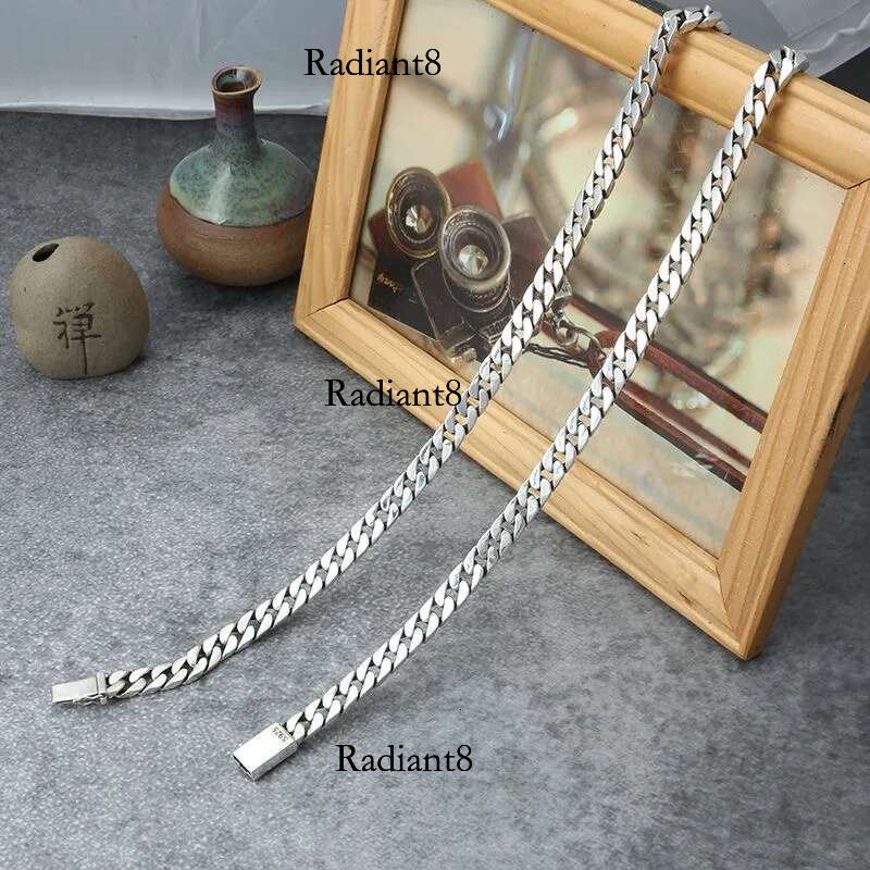 Chains Original Certified Cuban Chain Authentic Solid Sier Necklace