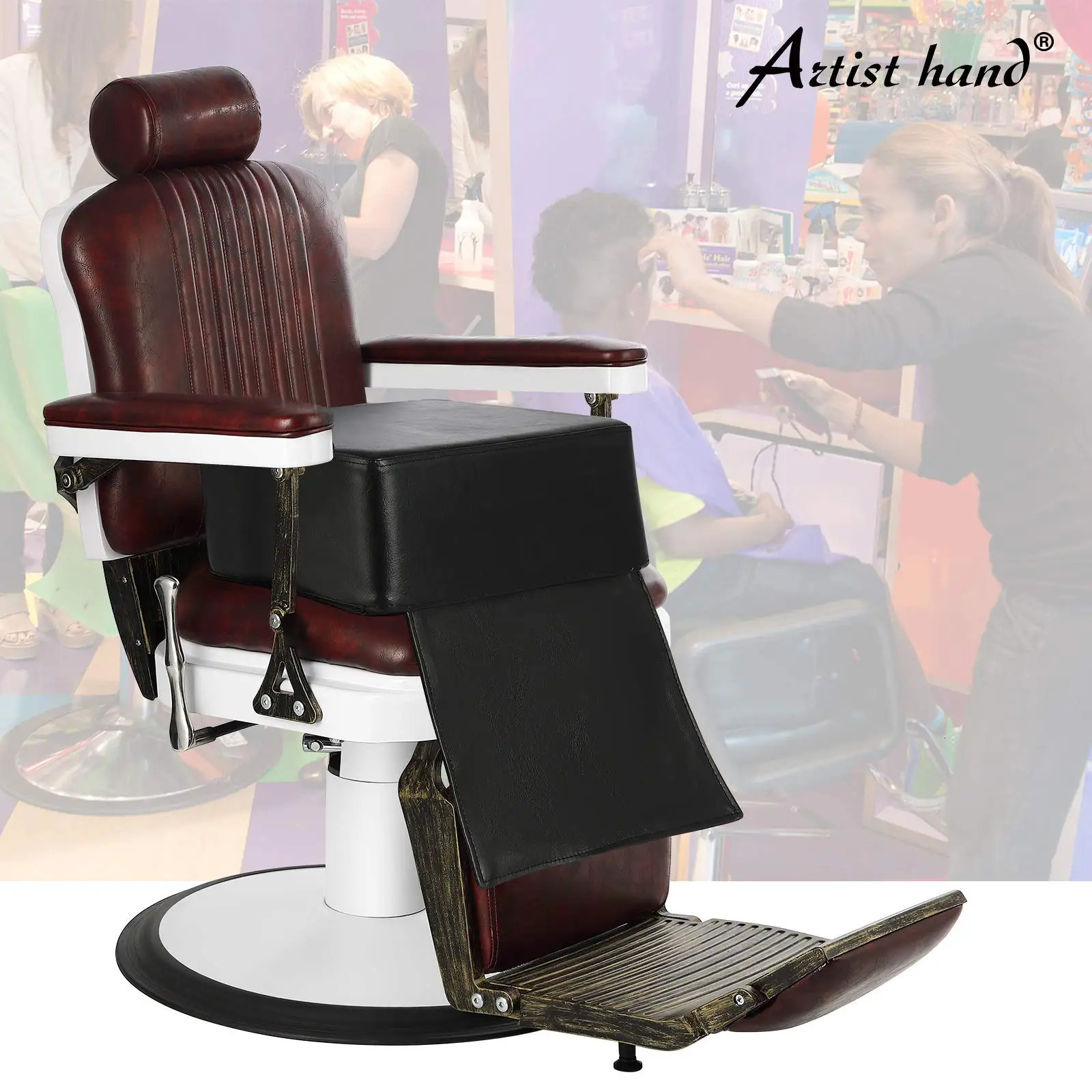 Salon barber childrens chair professional childrens chair booster pad hair cutting styling beauty care products tools 250304