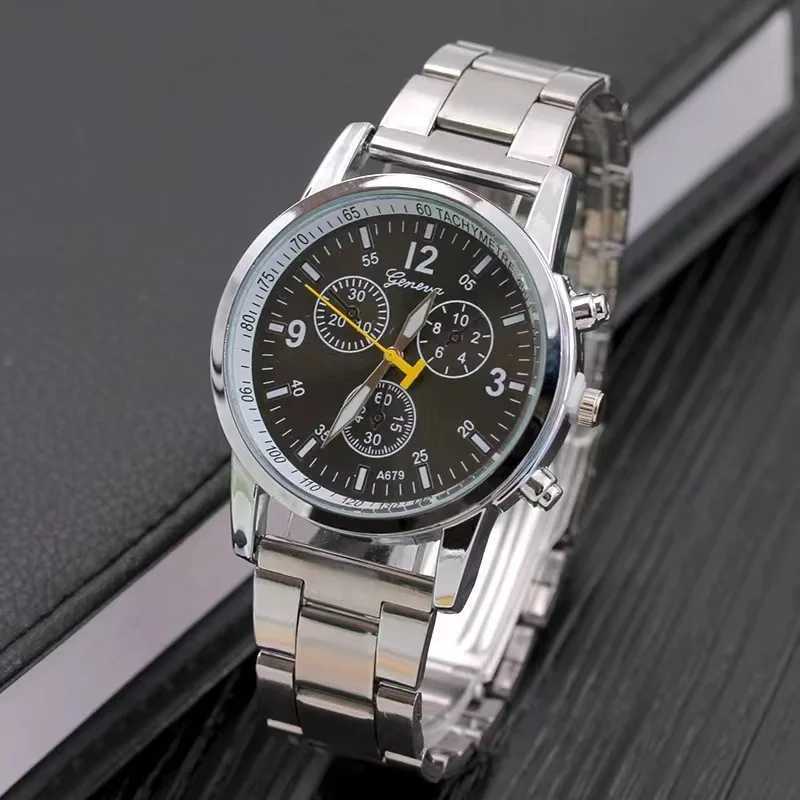 New Famous Brand Men Silver Quartz Women Stainl Steel es Clock Casual Unisex Clock Wrist Hot Sale HourXJ250304