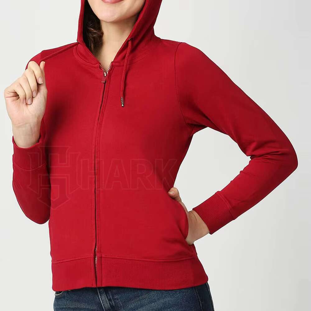 Wholesale Breathable Latest Style Solid Color Customized Women Hoodies