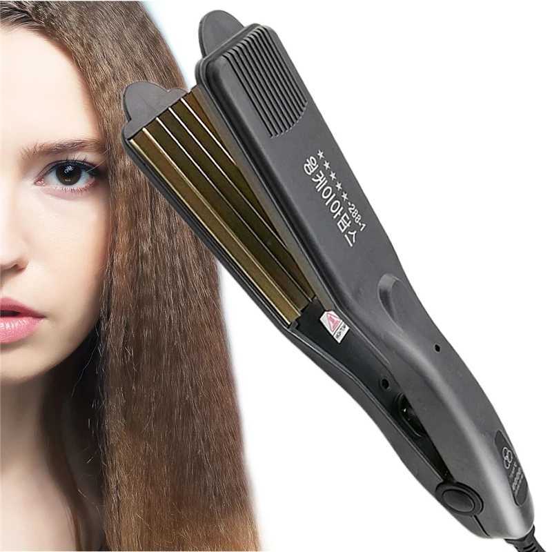 Curling Irons Professional Corrugated Hair Curler Flat Iron Curling Iron Fluffy Small Crimper Corn Plate Corn Perm Splint Hair Styling Tools z250304