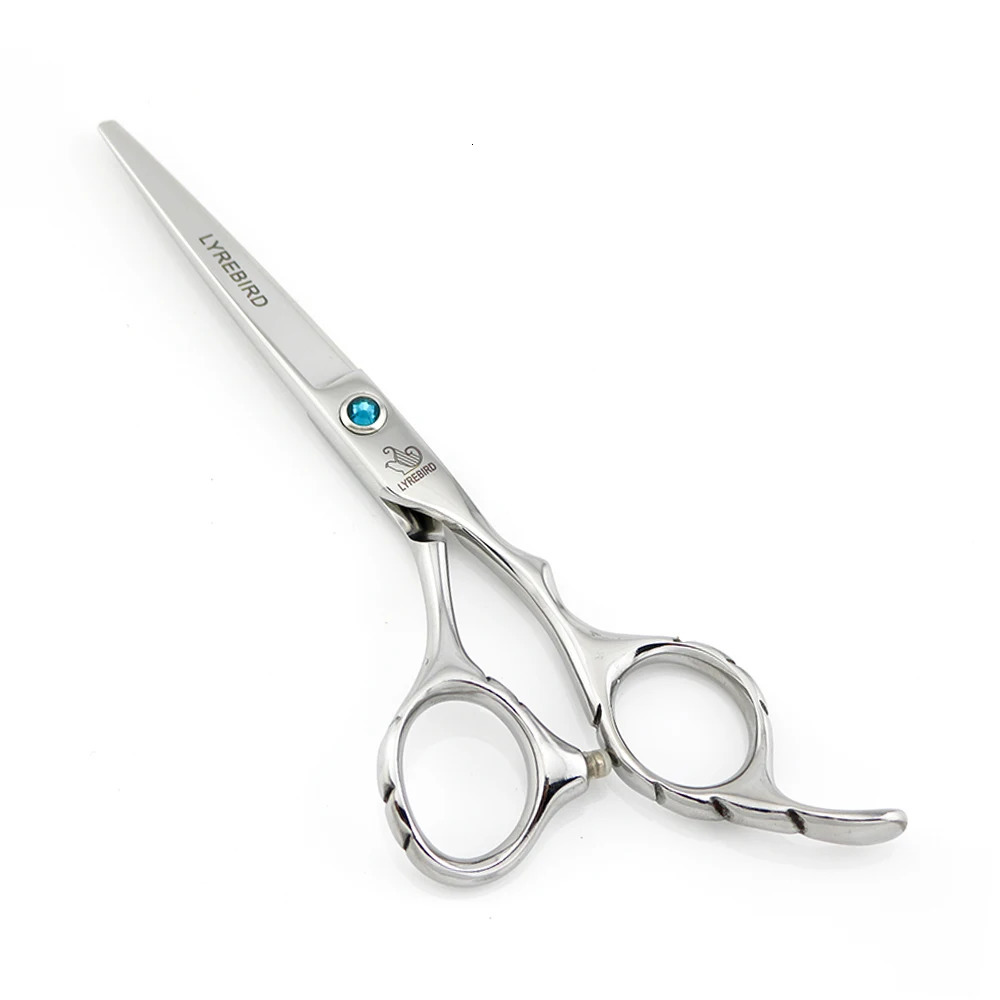 Hairdressing scissors 5.5 INCH 6 INCH Japan Hair scissors Anti-slip handle Green stone Wholesale Lyrebird 5SETS/LOT 250304