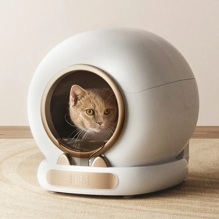 New design Automatic Self Cleaning Cat litter box For Multiple Cat with app control With 65L space