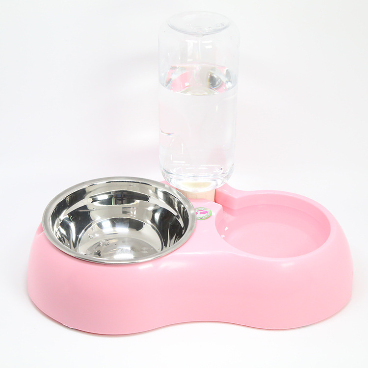 Ceramic Dual - Compartment Feeder for Dogs and Cats: One Dish, Two - in - One! Food Bowl and Slow - Feeding Design, Perfect Pet Essentials