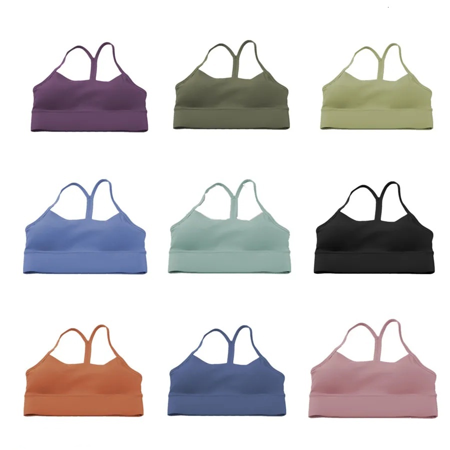 2024 bra Women's sports underwear Sportswear hair tight with fine belt beauty back halter Shape up Y-strap vest Removable chest pads Yoga clothes Running