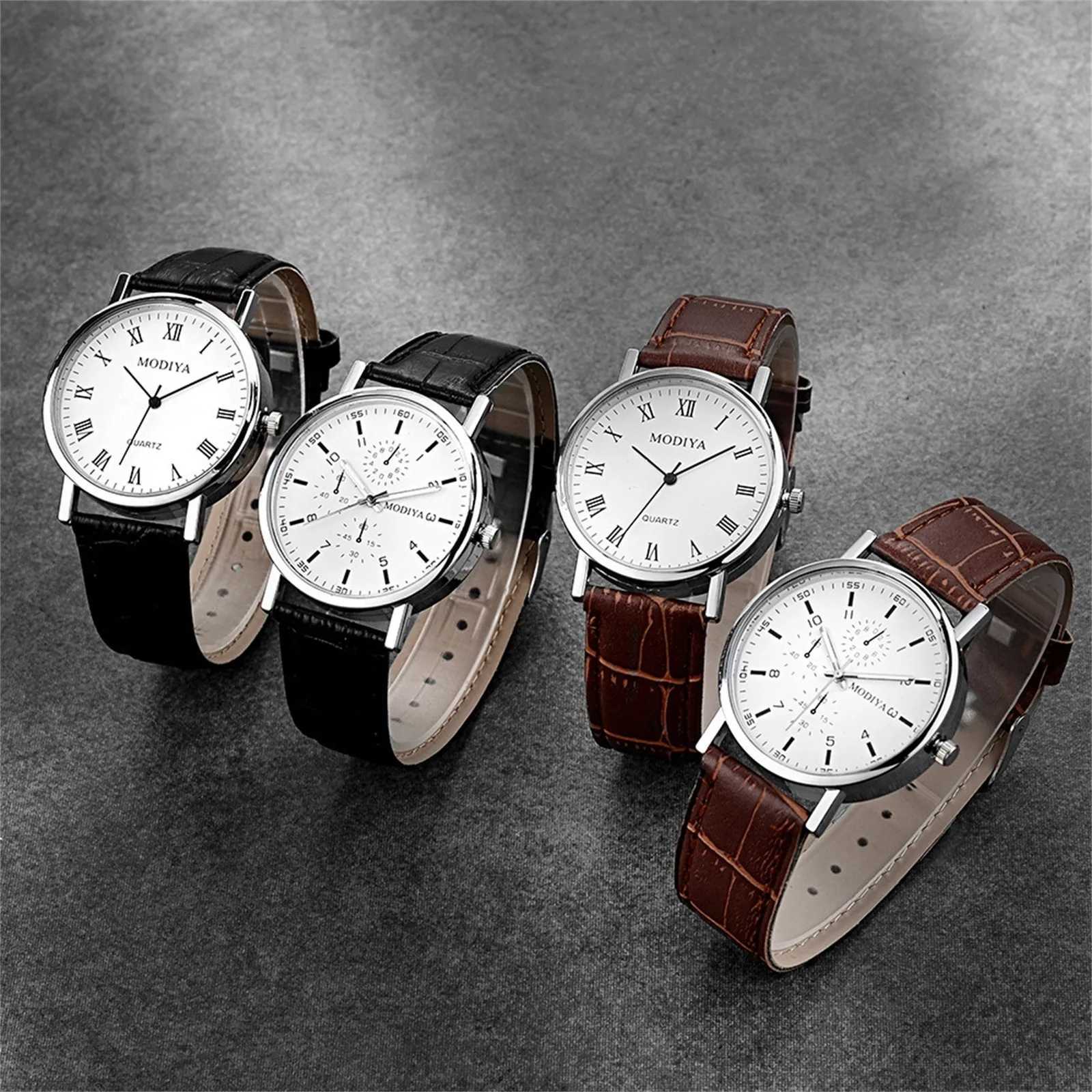 Luxury is Quartz Leather Dial Casual Bracelet gifts for men Elegant Man Alloy mens watchXJ250304