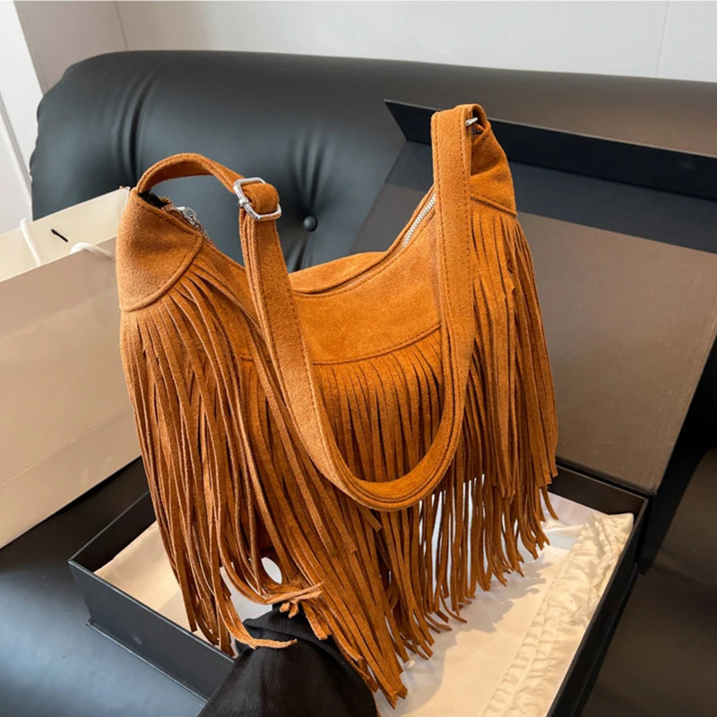 Fashionable womens cross shaped shoulder bag handbag with brass zipper and large letter pocket fashionable womens faux fur bag 250303