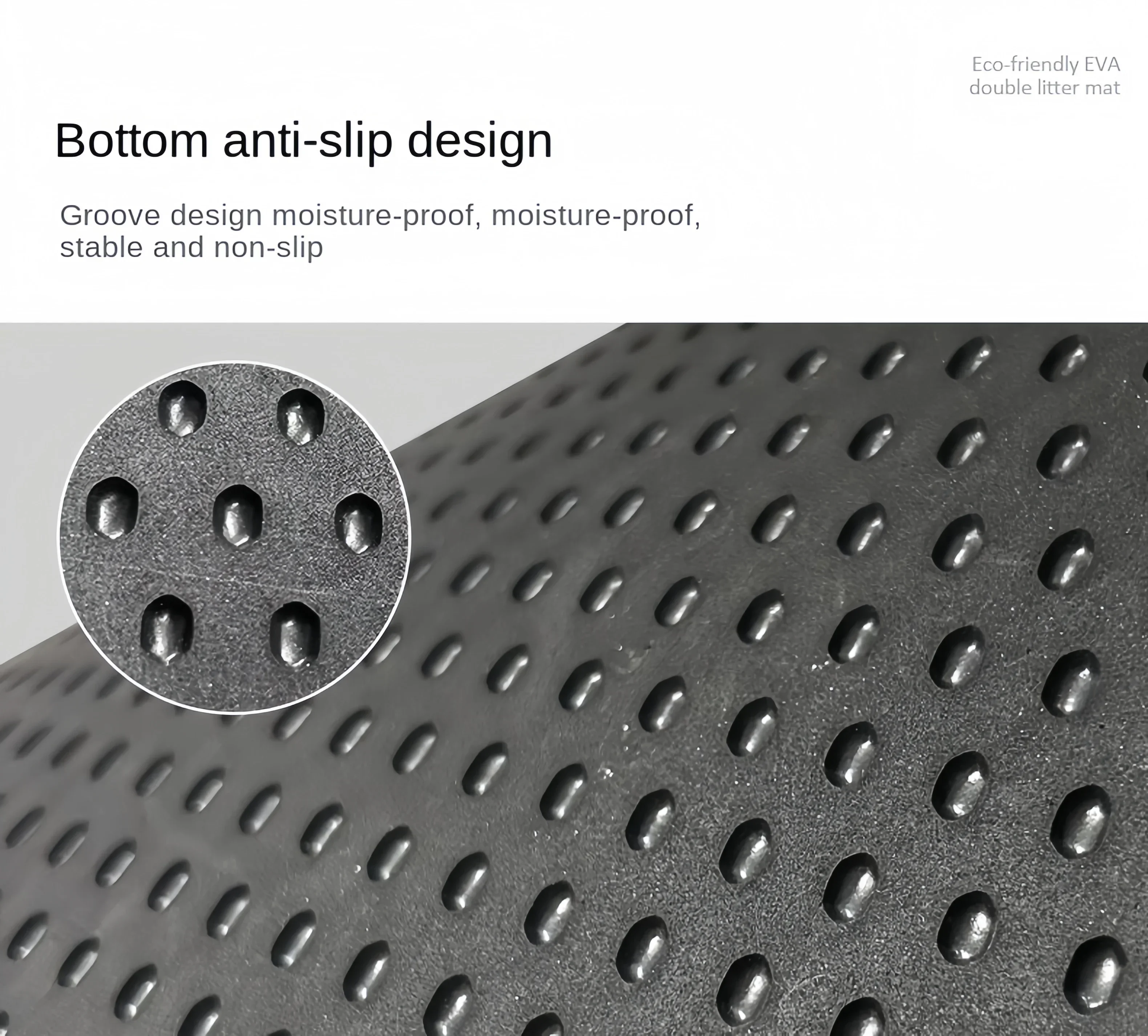 60X90CM Cat Litter Mat Waterproof Double Layer Pet Litter Box Mat Pet Toilet Cat Mat Nonslip Sand Cat Washable Mat Pet Clean