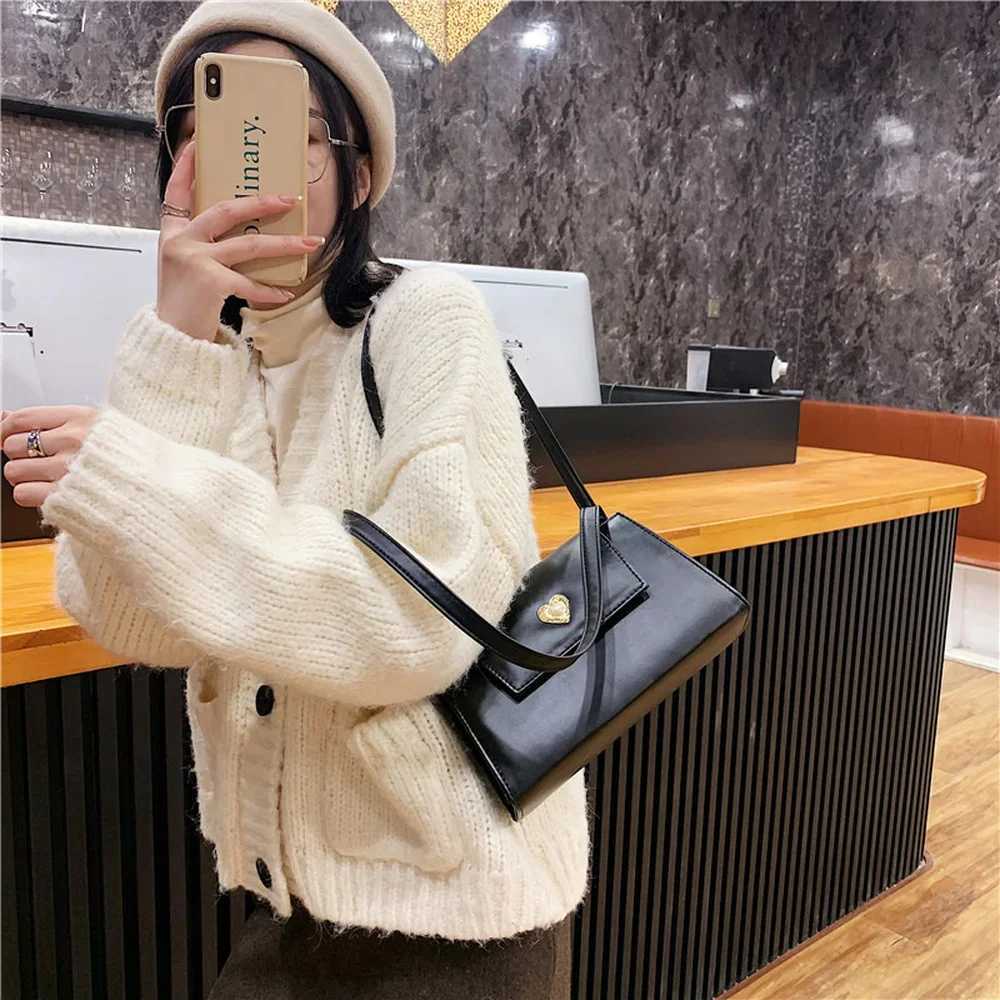 New Red Wine Ladies Underarm Bag Women Portable Small Square Shoulder Bags Vintage PU Leather Female Tote Purse Handbags Z250303