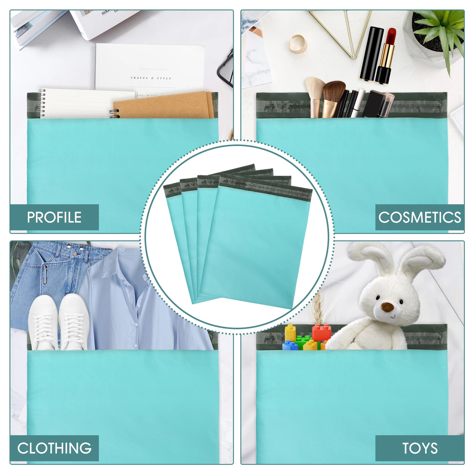 Ship from U.S. 50/100/200pcs Packaging Bag Courier Plastic Opaque with Durable and Waterproof Material Suitable for Mailing Postage 250303FBB