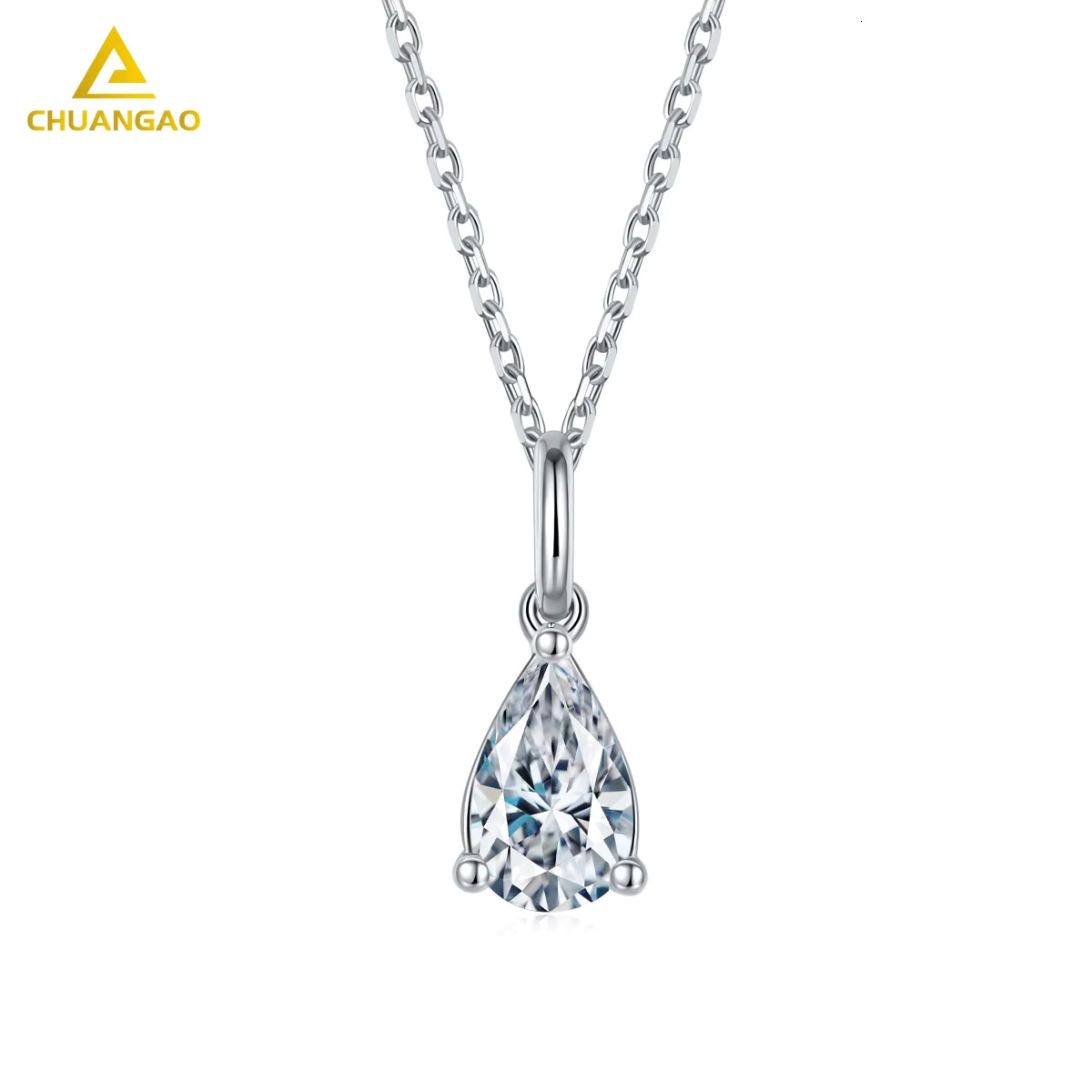 Custom Moissanite Pendant Necklaces Gold Cheap Sier Necklace for Women Jewelry That Passe the Dia Tester