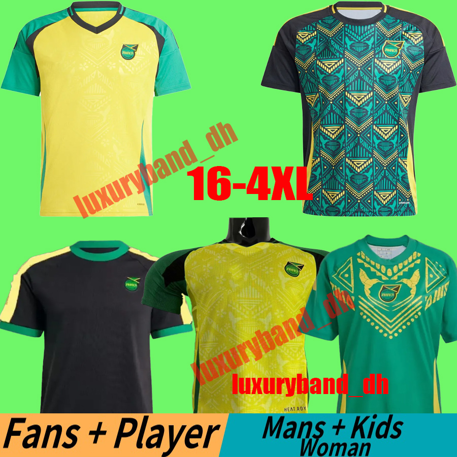 4XL 2024 2025 2026 Jamaica HOME away National Soccer Jerseys 24 25 26 BAILEY ANTONIO REID NICHOLSON MORRISON LOWE men kids Football shirt set