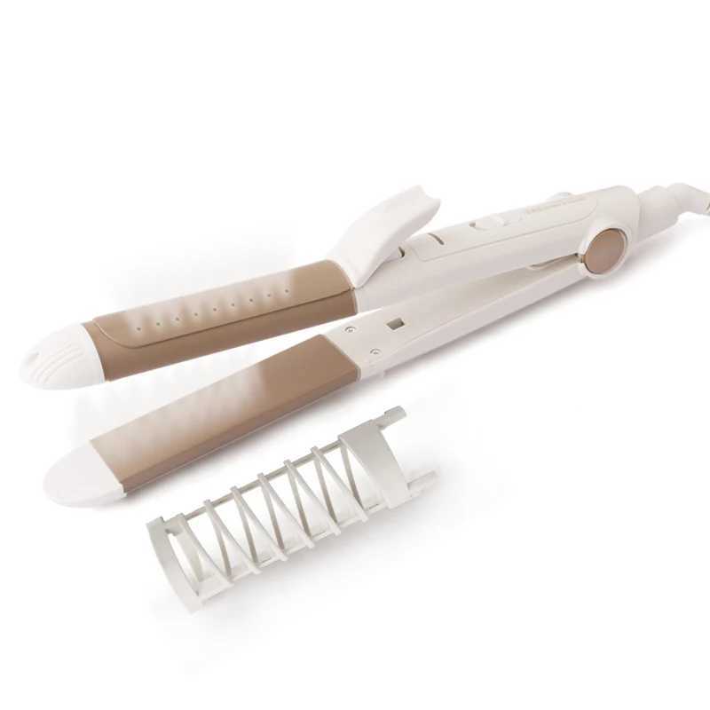 Curling Irons RIWA Curler Hair Straightener 2 In 1 Styler Curling Iron Wet and Dry Curling Tongs For Hair RB-950I z250304